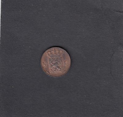 Beschrijving: 1/2 Cent WILLEM III